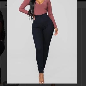 Super high waist denim jeans